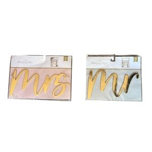 Wedding hanging signs